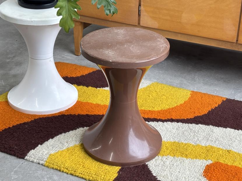 フランスヴィンテージ TamTam stool タムタムスツール/ブラウン