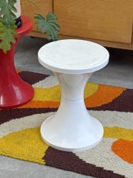 フランスヴィンテージ TamTam stool タムタムスツール/ホワイト E