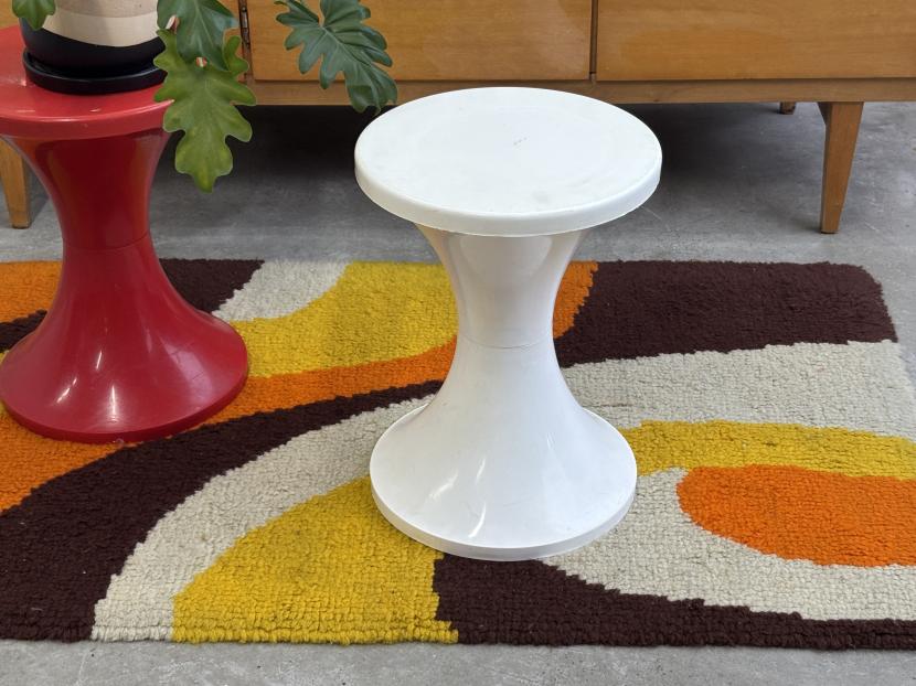 フランスヴィンテージ TamTam stool タムタムスツール/ホワイト F