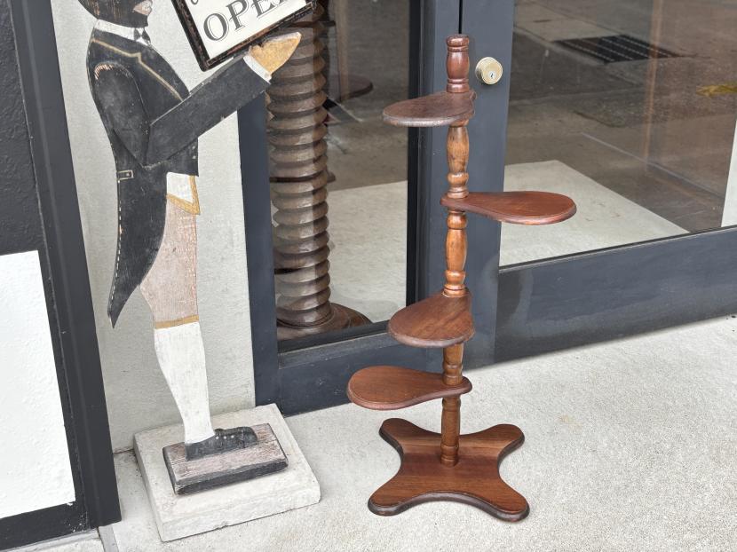 フランスヴィンテージ　木製プランターラック