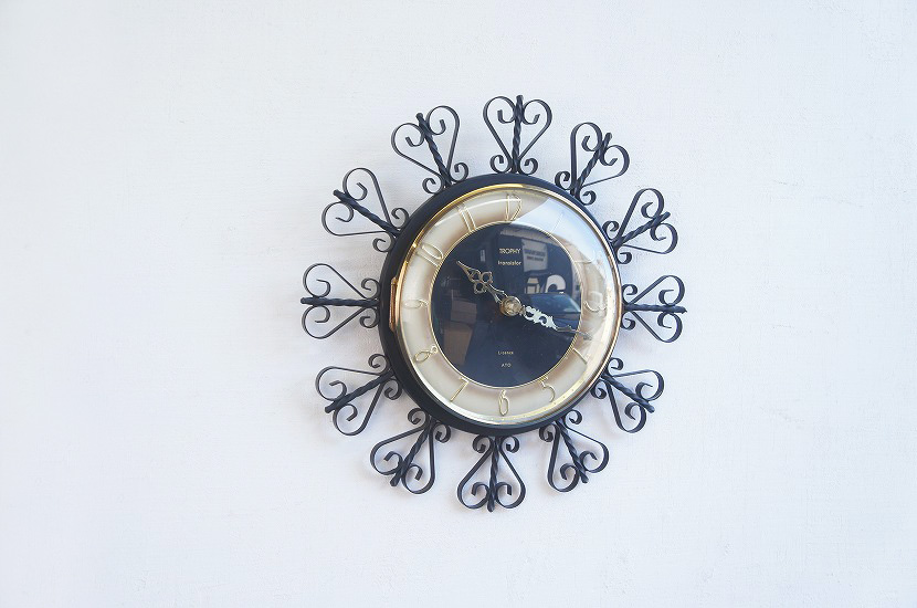 フランスヴィンテージ　TROPHY製　ウォールクロック