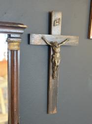 フランスアンティーク　十字架キリスト像 A