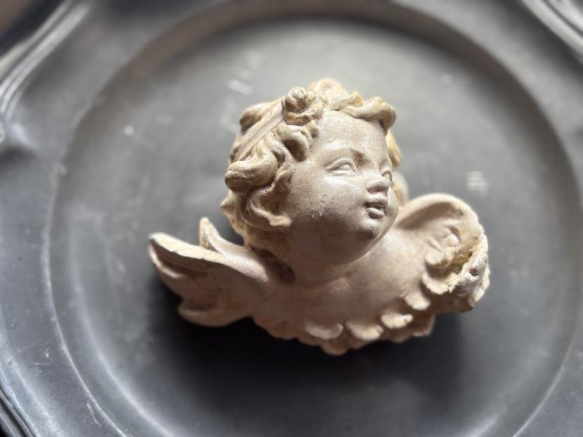 フランスアンティーク　天使の壁飾り