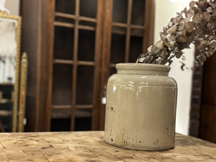 フランスアンティーク コンフィポット H.V PARIS