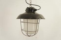 ヴィンテージ インダストリアル ホーローペンダントランプc