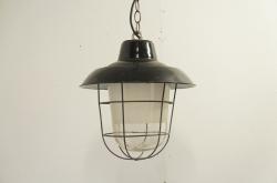 ヴィンテージ インダストリアル ホーローペンダントランプh