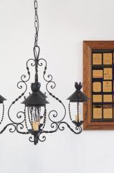 フランスアンティーク　ロートアイアン　5灯 シャンデリア