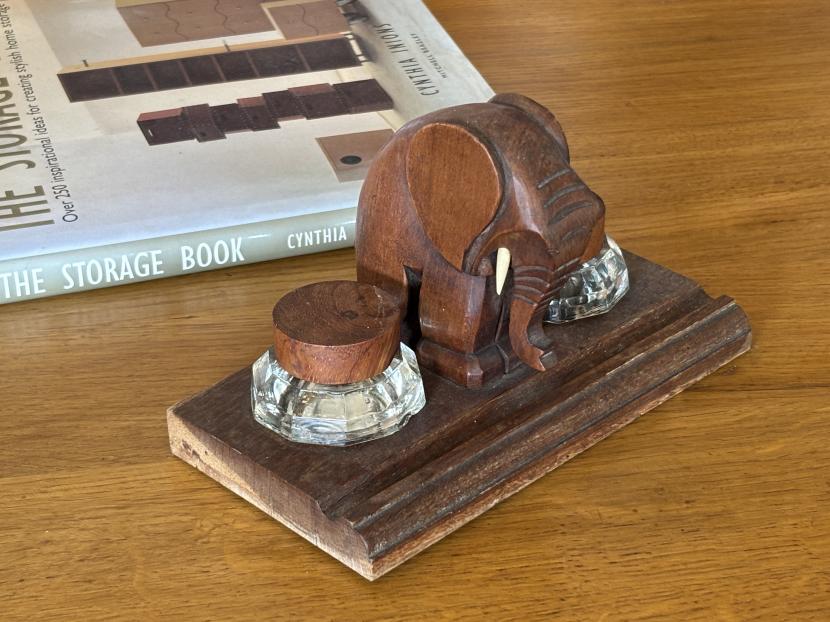 フランス ヴィンテージ エレファント インクボトルセット