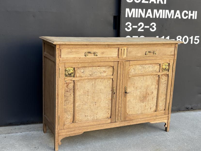 フランスアンティーク　フルーツパネル　キャビネット