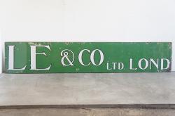 イギリスヴィンテージ ホーローサイン(看板)