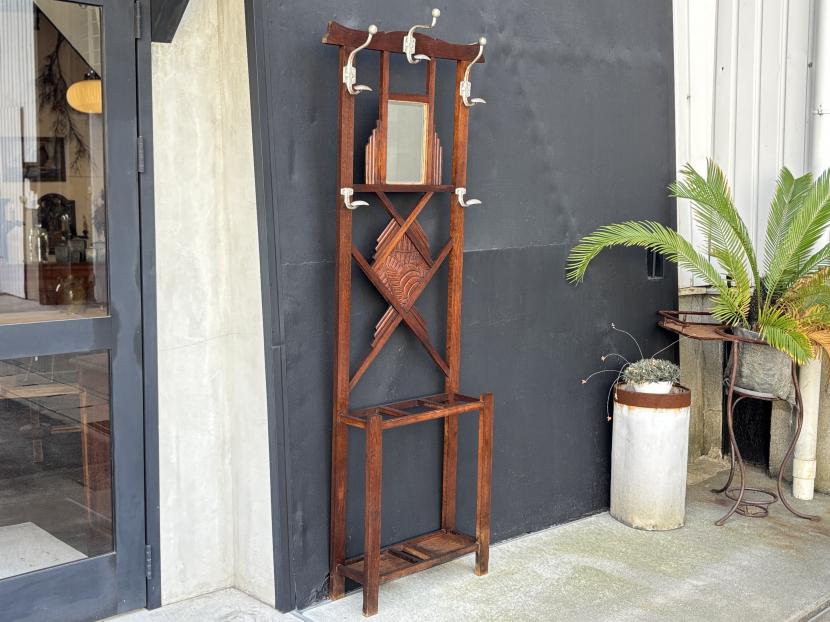 フランスアンティーク　アールデコ コートハンガーラック