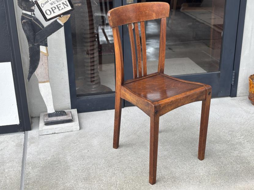 フランスアンティーク ウッド製ビストロチェア