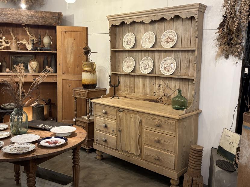 フランス アンティーク オールドパイン キャビネット