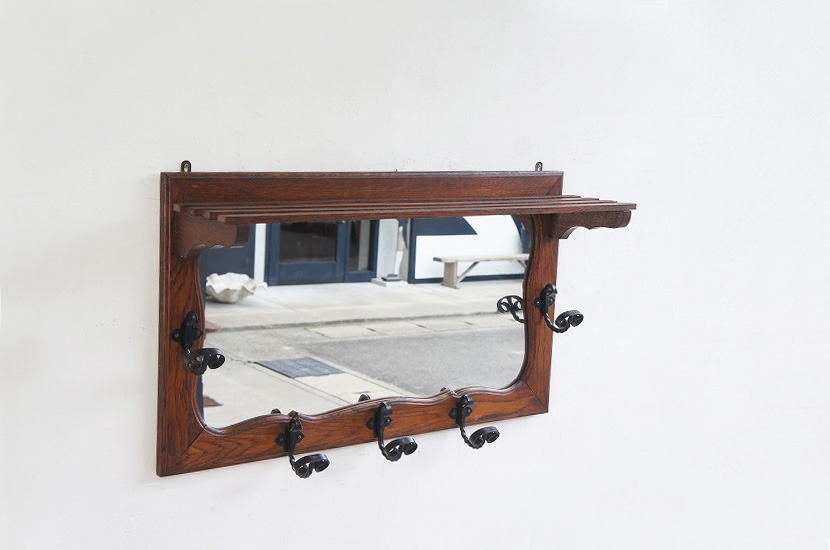 フランスアンティーク コート&ハットラック&ミラー