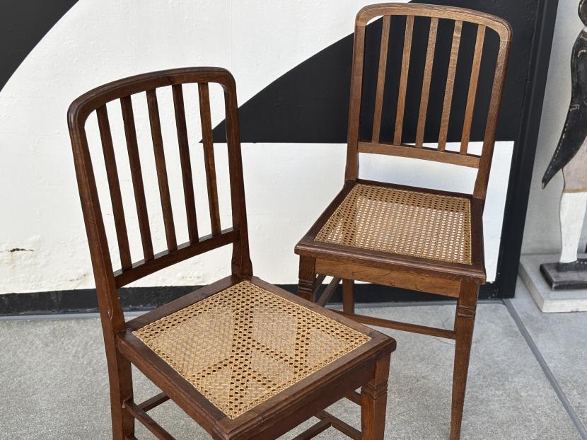 フランスアンティーク ラタンシートチェアB