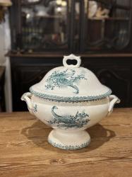 フランスアンティーク　サンタマン窯 MUGUET(すずらん)スーピエール