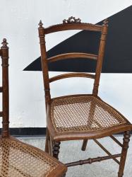 フランスアンティーク　ナポレオン3世　ウッドチェア B