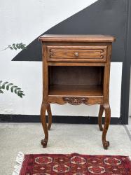 フランスアンティーク　オークナイトテーブル