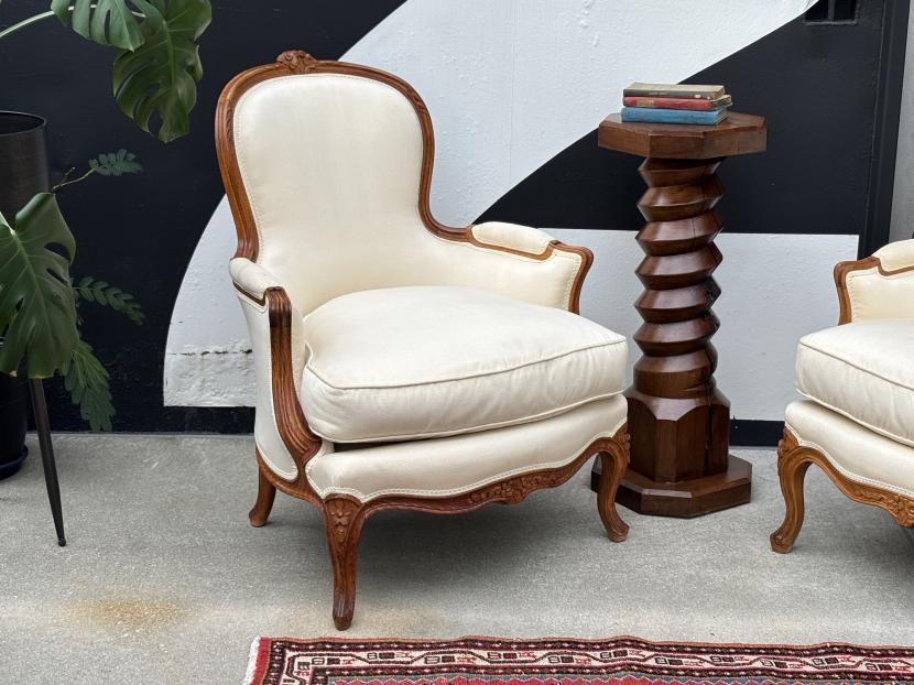 フレンチロココ アンティークシングルソファ　A