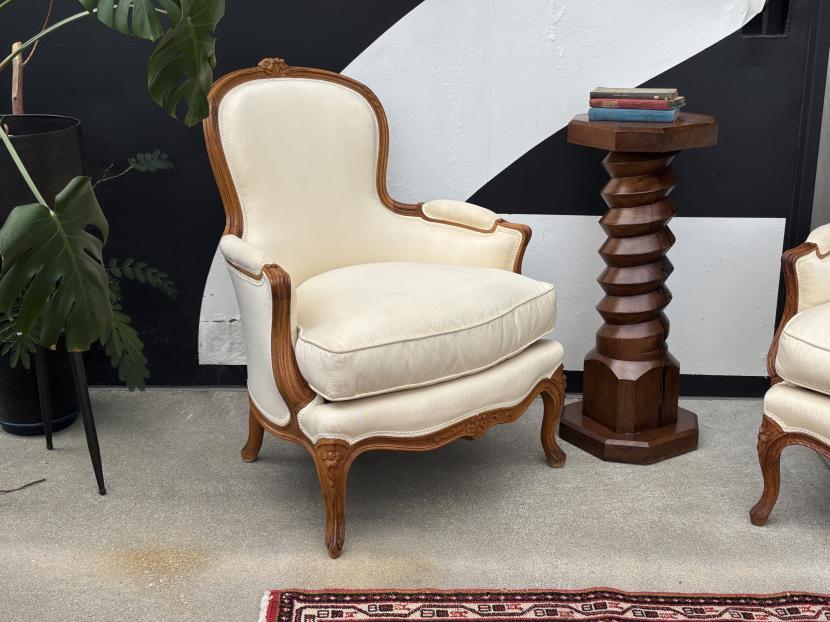 フレンチロココ アンティークシングルソファ　B