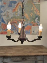 フランスアンティーク　3灯シャンデリア