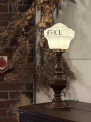 フランスアンティーク OFFICEサインテーブルランプ