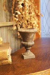 フランスアンティーク 鉄製フラワーポット　ブラック