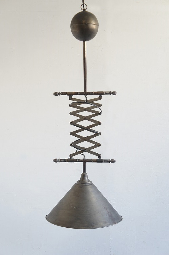 ヴィンテージ インダストリアル シザーペンダントランプ