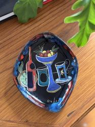 イタリアヴィンテージ　1950s セラミックトレイ/小物入れ