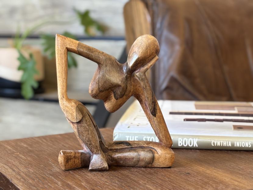 ヴィンテージ モダン抽象オブジェ/考える人