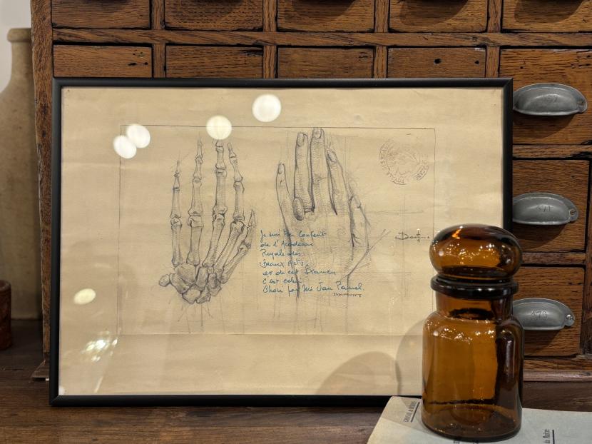 ベルギー ヴィンテージ ハンドデッサン