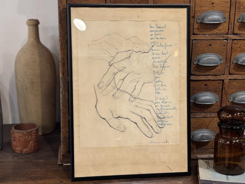 ベルギー ヴィンテージ ハンドデッサン