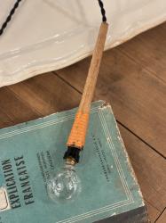 フランスアンティーク 糸巻ペンダントランプ