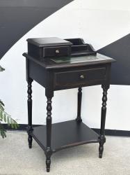 フランスアンティーク ナポレオン三世様式 スライド天板 レザー張り ライティングテーブル